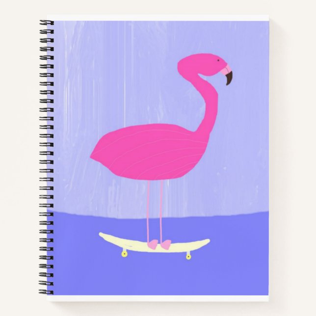 flamingo painting art notebook (Front)