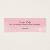 Flamingo & Palm Leaves Baby Shower Diaper Raffle (Back)