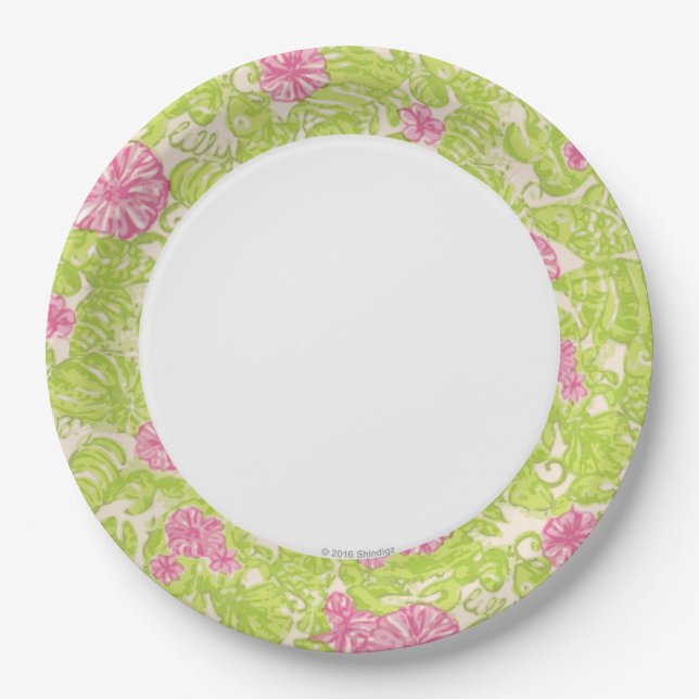 Flamingo Paper Plate (Front)