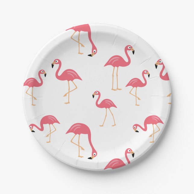 Flamingo Paper Plates (Front)