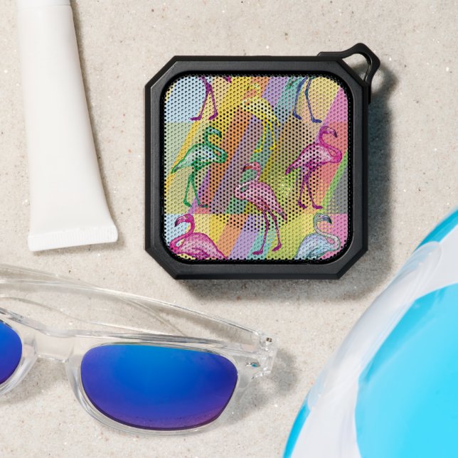 Flamingo Parade Bluetooth Speaker (Insitu(Beach))