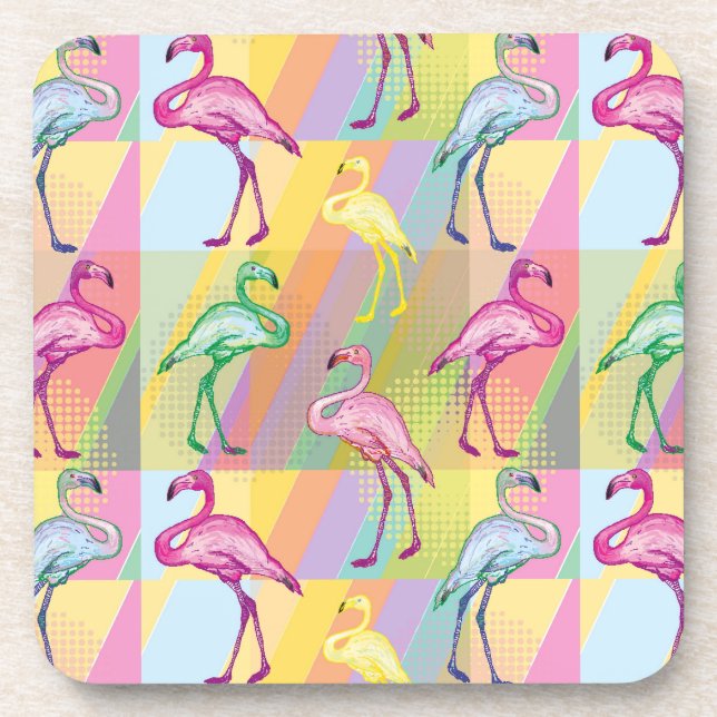 Flamingo Parade Coaster (Front)
