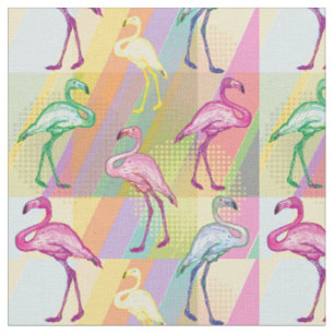 Flamingo Parade Fabric