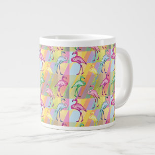 Flamingo Parade Giant Coffee Mug