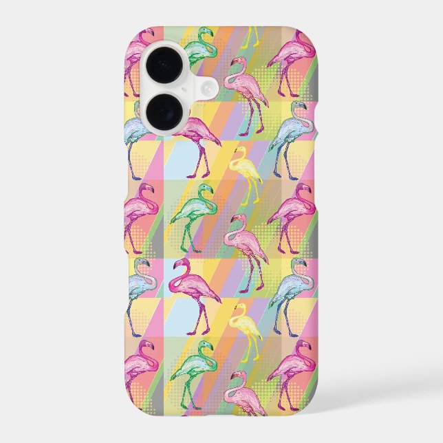 Flamingo Parade Iphone Case (Back)
