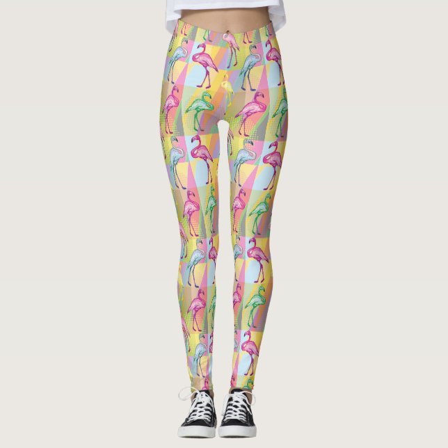 Flamingo Parade Leggings (Front)