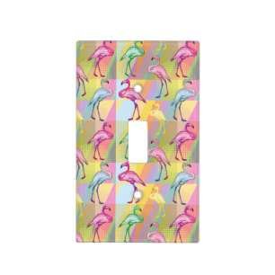 Flamingo Parade Light Switch Cover