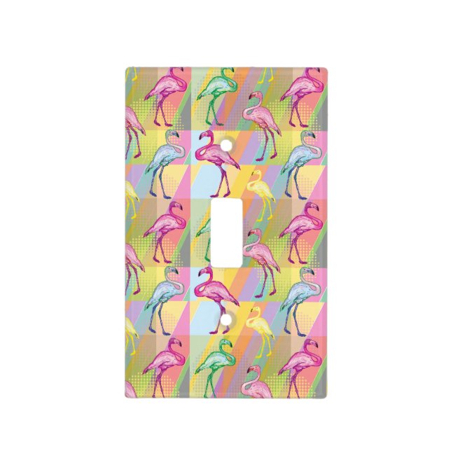 Flamingo Parade Light Switch Cover (Front)