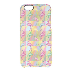 Flamingo Parade Clear iPhone 6/6S Case