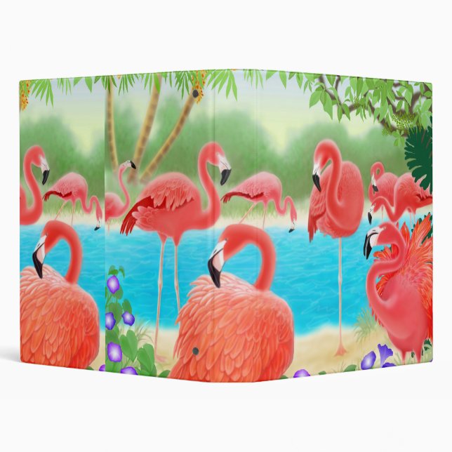 Flamingo Paradise Avery Binder (Background)