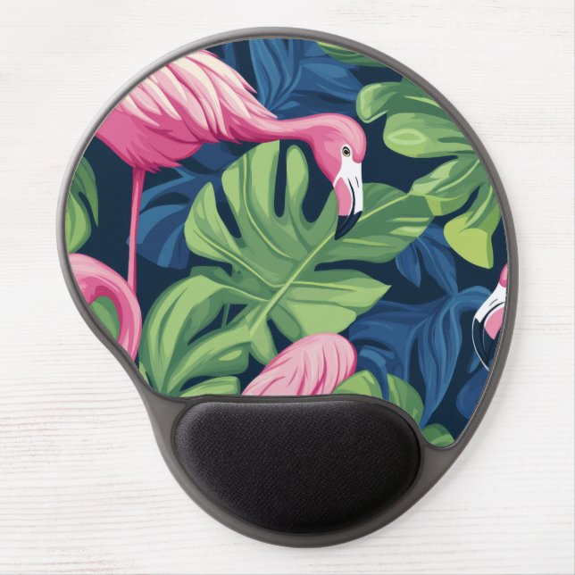 Flamingo Paradise Mouse Pad (Front)