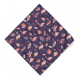 Flamingo Paradise Pattern Bandana