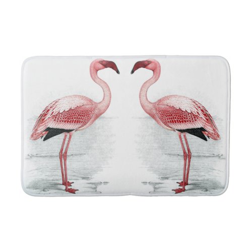 FLAMINGO PARK 2 Pink Flamingos Bath Mat