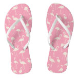 Flamingo Park Pink Slim Strap Flipflops Thongs at Zazzle