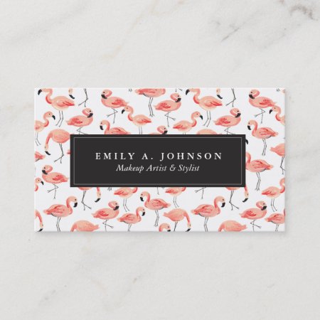 Flamingo Party Business Card