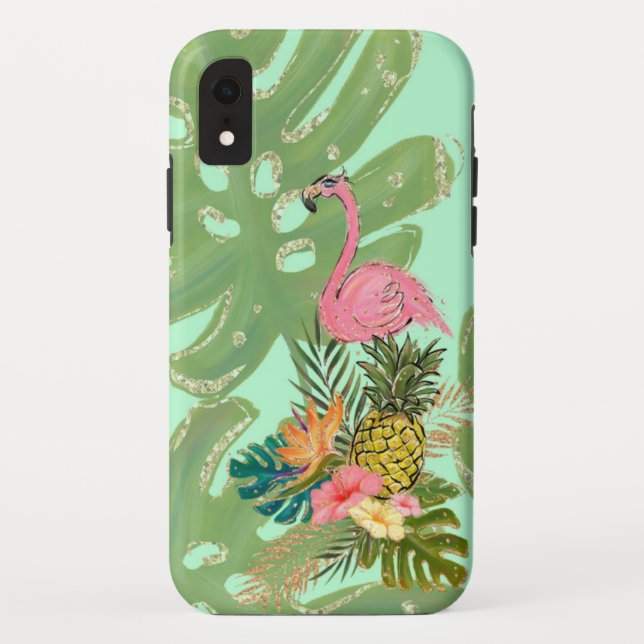 Flamingo Party Case-Mate iPhone Case (Back)
