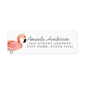 Flamingo Party Label