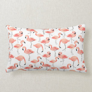 Flamingo Party Lumbar Pillow