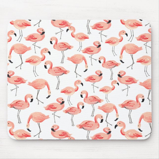 Flamingo Party Mouse Pad (Front)
