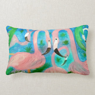 Flamingo Party Throw Pillow