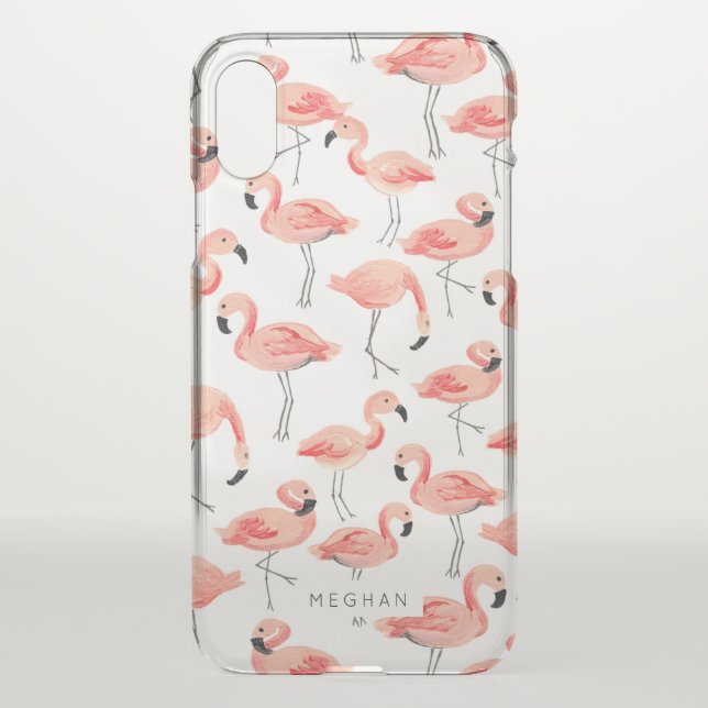 Flamingo Party Uncommon iPhone Case (Back)