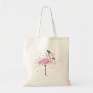 Flamingo Partying - Animals Having a Party Tote Bag
