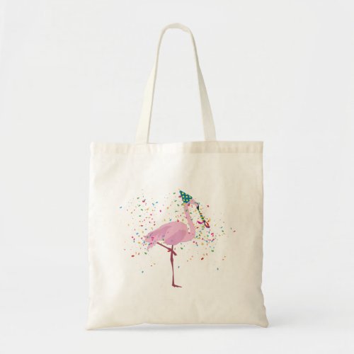 Flamingo Partying _ Animals Having a Party Tote Bag