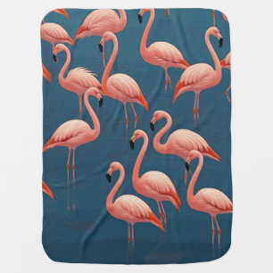 Flamingo Pattern Baby Blanket