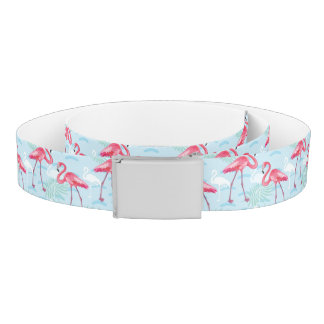 Flamingo Pattern Belt