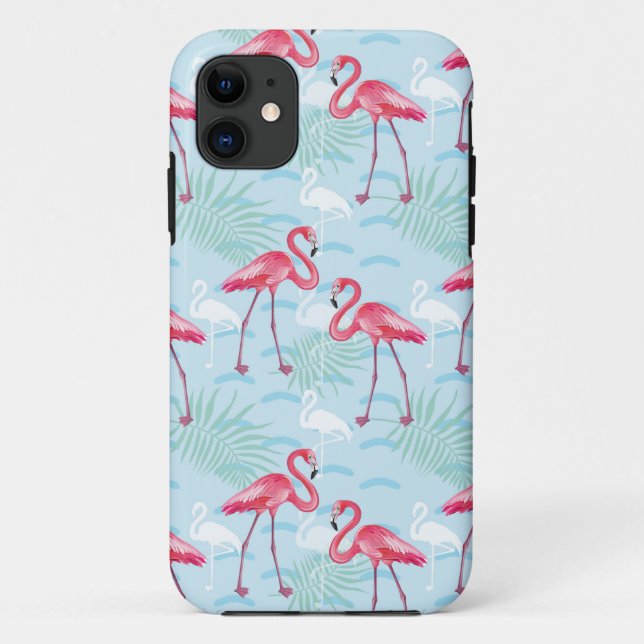 Flamingo Pattern Case-Mate iPhone Case (Back)