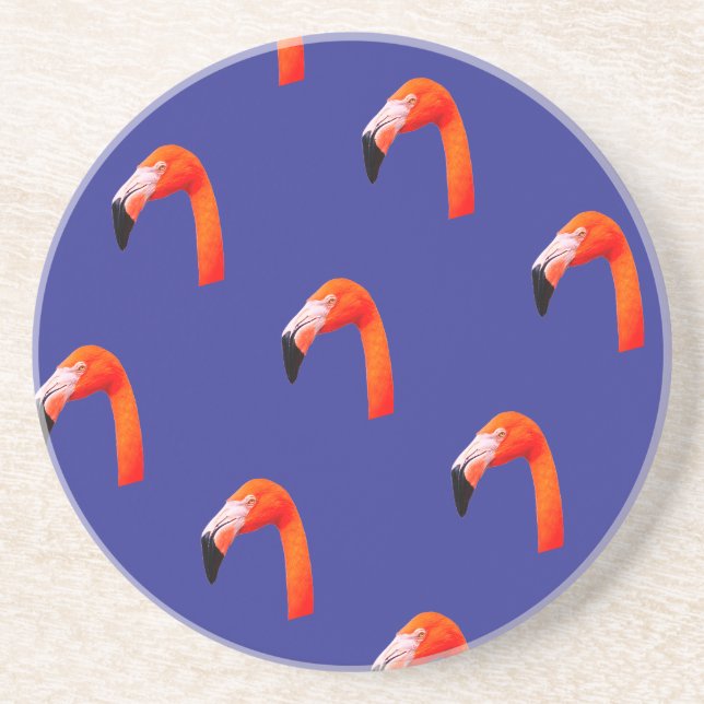 Flamingo-Pattern  Coaster (Front)