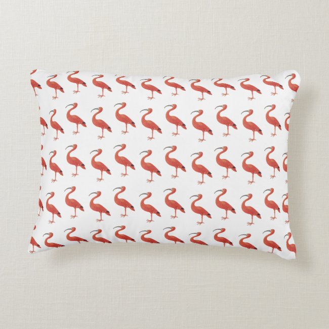Flamingo Pattern - Fine Art Accent Pillow
