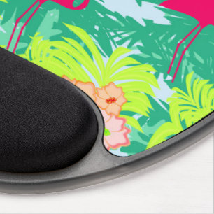 flamingo pattern Gel Mouse pad