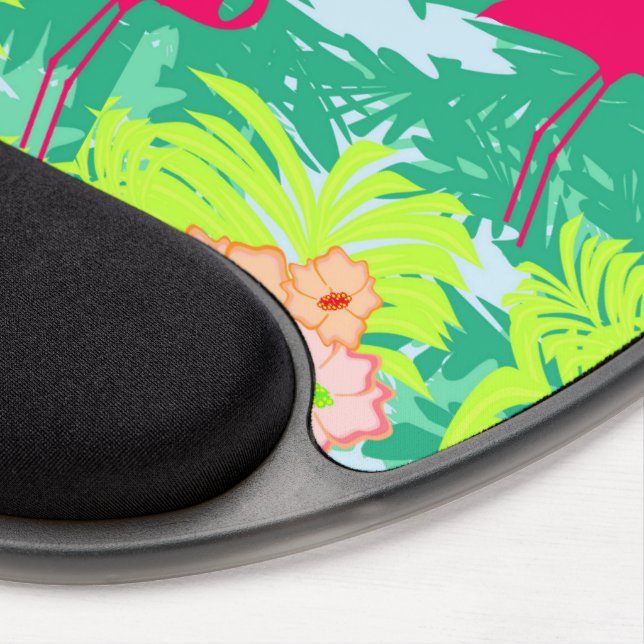 flamingo pattern Gel Mouse pad (Right Side)