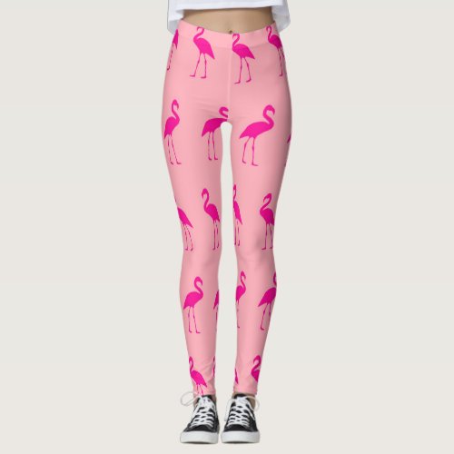 Flamingo Pattern Leggings