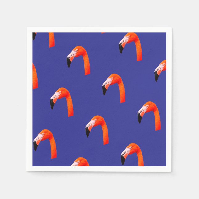 Flamingo-Pattern  Napkins (Front)