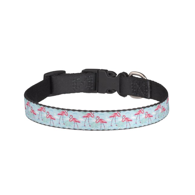 Flamingo Pattern Pet Collar (Front)