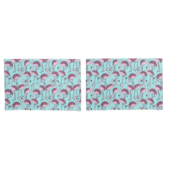 Flamingo Pattern Pillow Case (Front-Set)