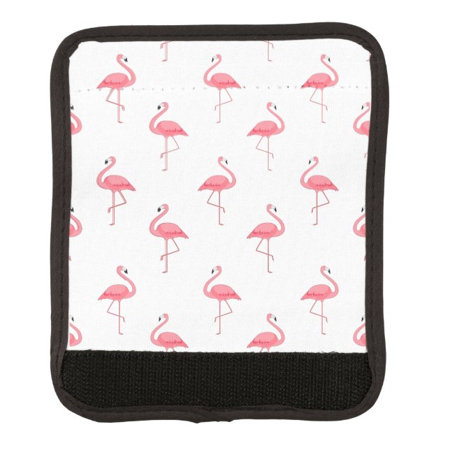 Flamingo Pattern Print Luggage Handle Wrap (Front)