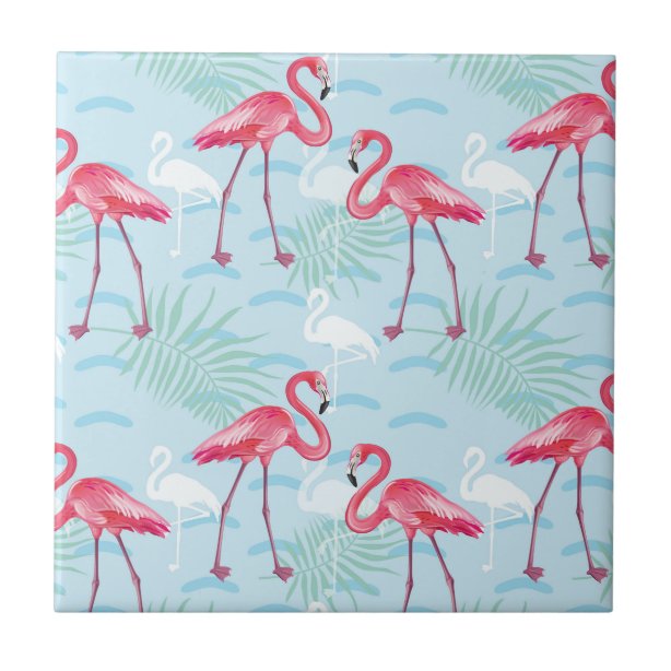 Flamingo Decorative Ceramic Tiles | Zazzle