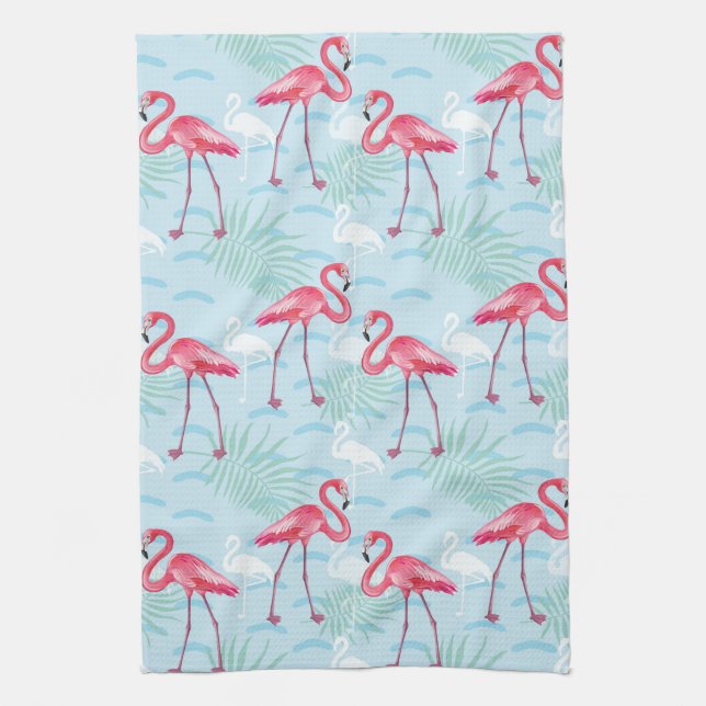 Flamingo Pattern Towel (Vertical)