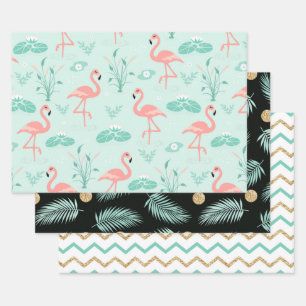  Flamingo Pattern  Wrapping Paper Sheets