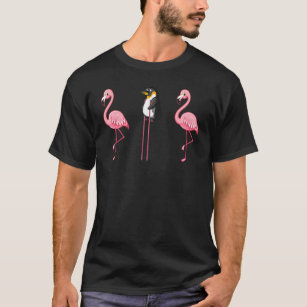 Flamingo Penguin On Stilts Flamingo T-Shirt