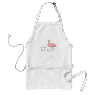 Flamingo Personalize Adult Apron