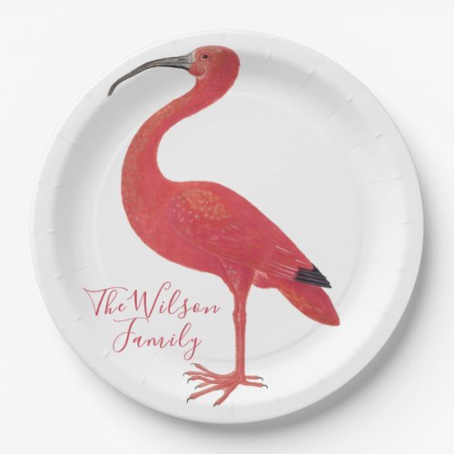 Flamingo _ Personalized Fine Art Paper Plates