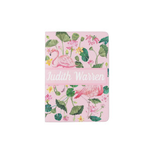 Flamingo Personnalised Passport Holder
