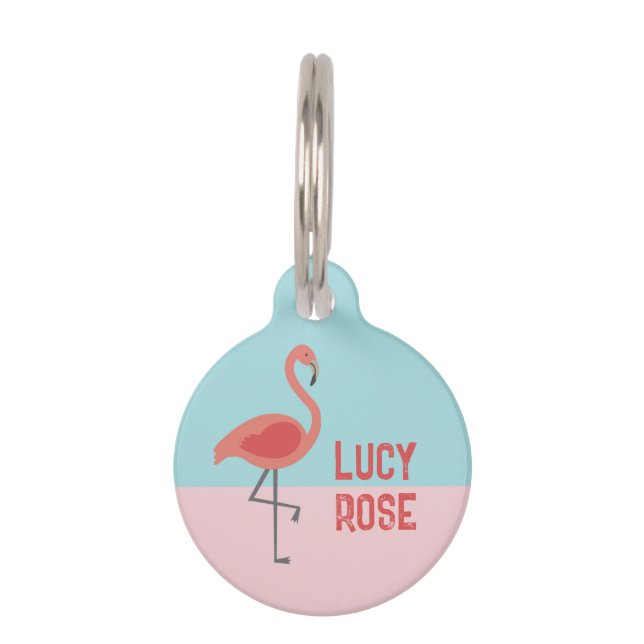 flamingo pet ID tag (Front)