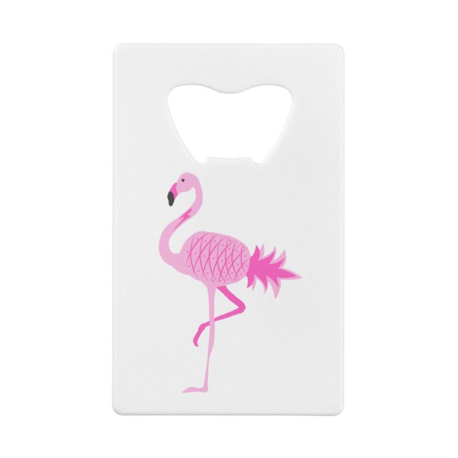 Flamingo Pineapple Credit Card Bottle Opener (Back)