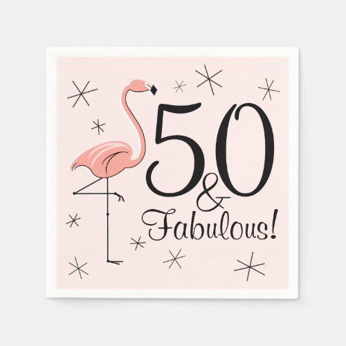 Flamingo Pink 50 and Fabulous paper napkins