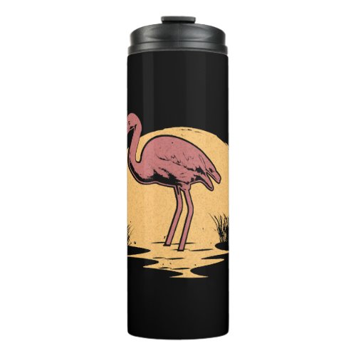 Flamingo Pink animal Gift Thermal Tumbler